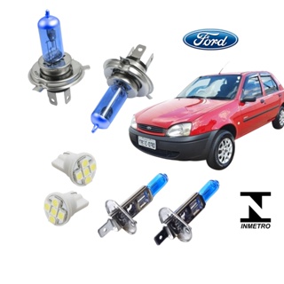 Kit Lampada Farol Super Branca Ford Fiesta + Farol Milha 2000 2001 2002 + Brinde PROMOÇÃO SHOPEE em Oferta na Shopee