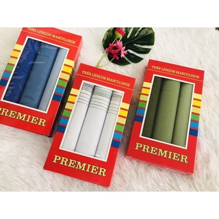 kit 3 Lenços de bolso masculino premier grande