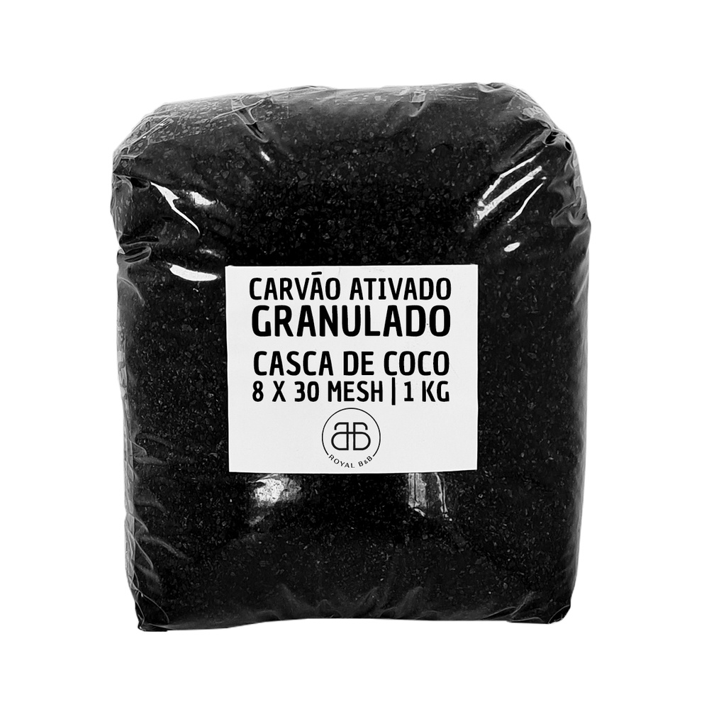 Carvão Ativado Granulado De Casca De Coco 1kg Para Filtros D'água