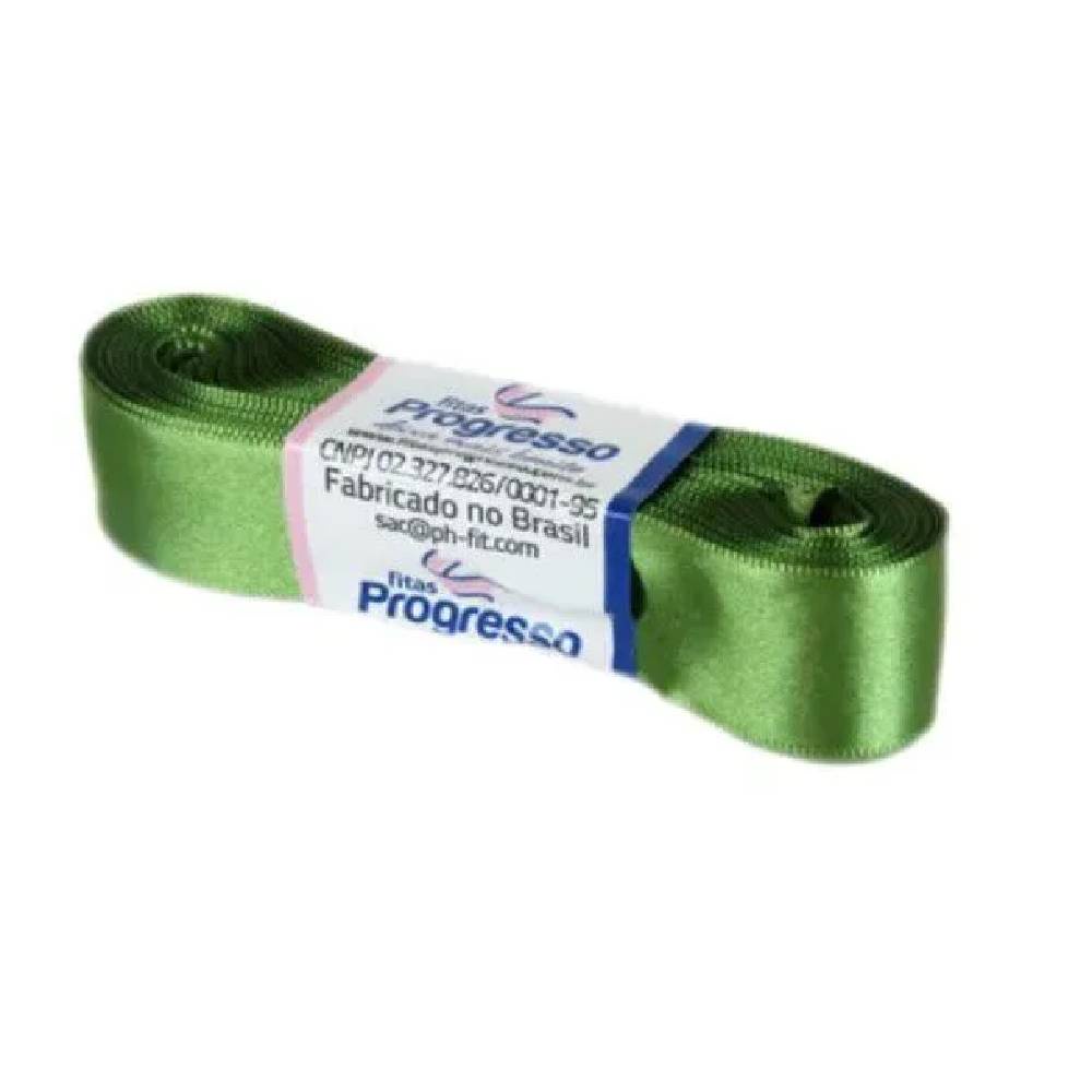 Fita Cetim Progresso 22mm nº5 10m 249 Verde Militar - 1un