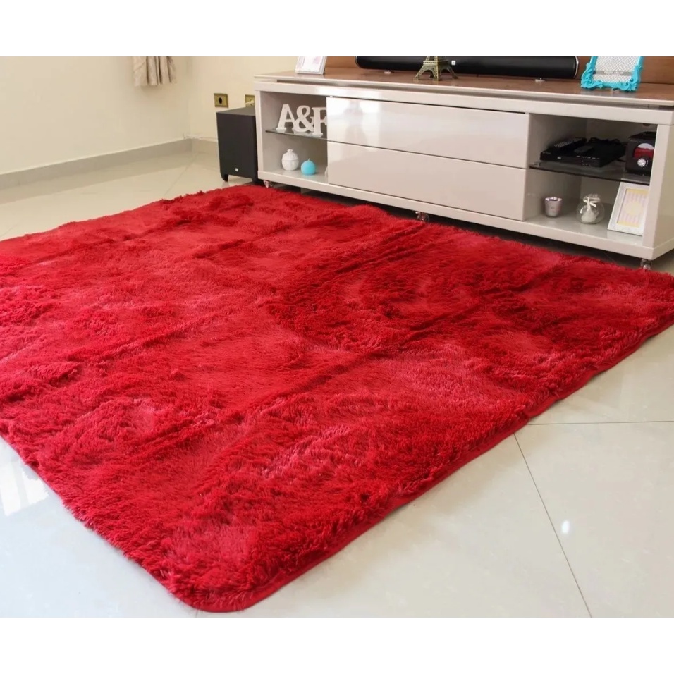 Tapete Peludo Grande 1,5x1,00 Mts Quarto/Sala Natalino