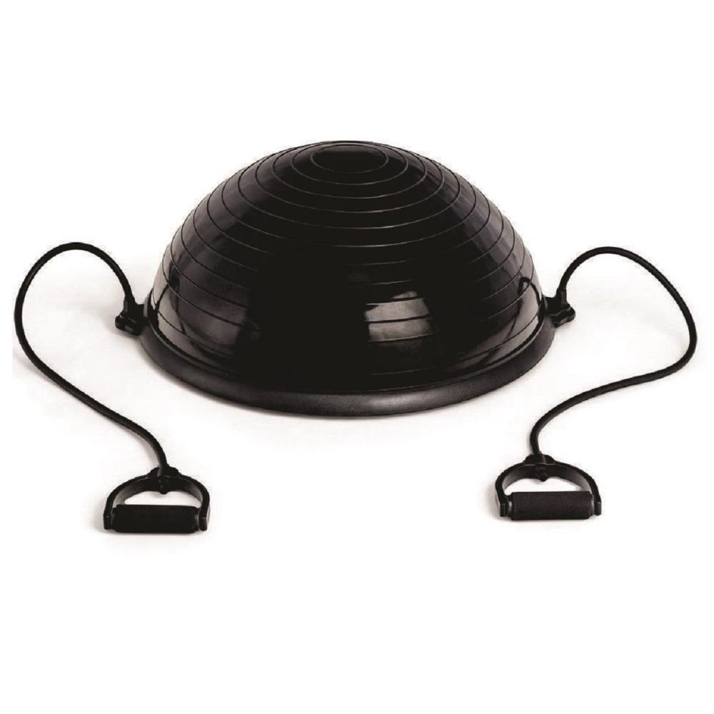 Meia Bola com Bomba e Alças Preta Pilates Yoga Step - Odin Fit em Oferta na Shopee