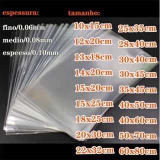 Saco Plástico Cristal Transparente  1kg /1000g   vários tamanhos    P/ Roupas em Oferta na Shopee