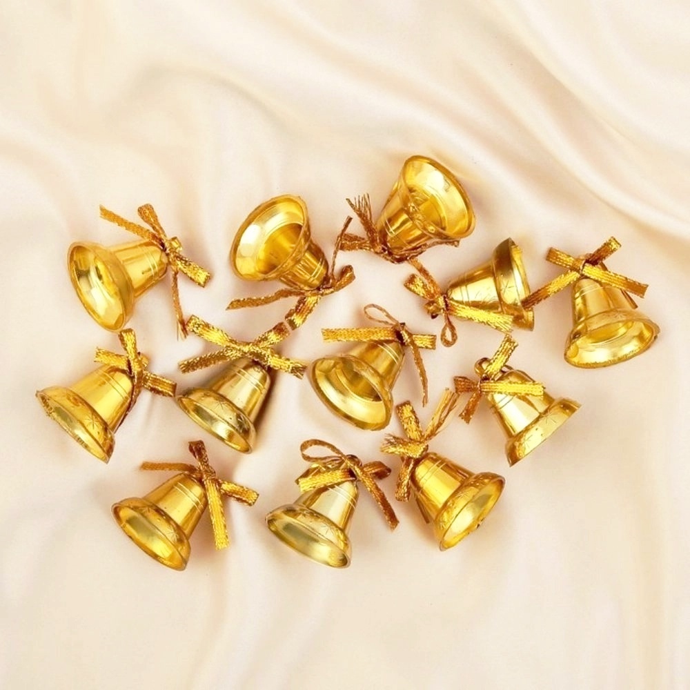 Pingente Para Árvore de Natal Enfeites 9 Unidades de Sino Pequenos Decoração Natalina Festa Sino em Oferta na Shopee