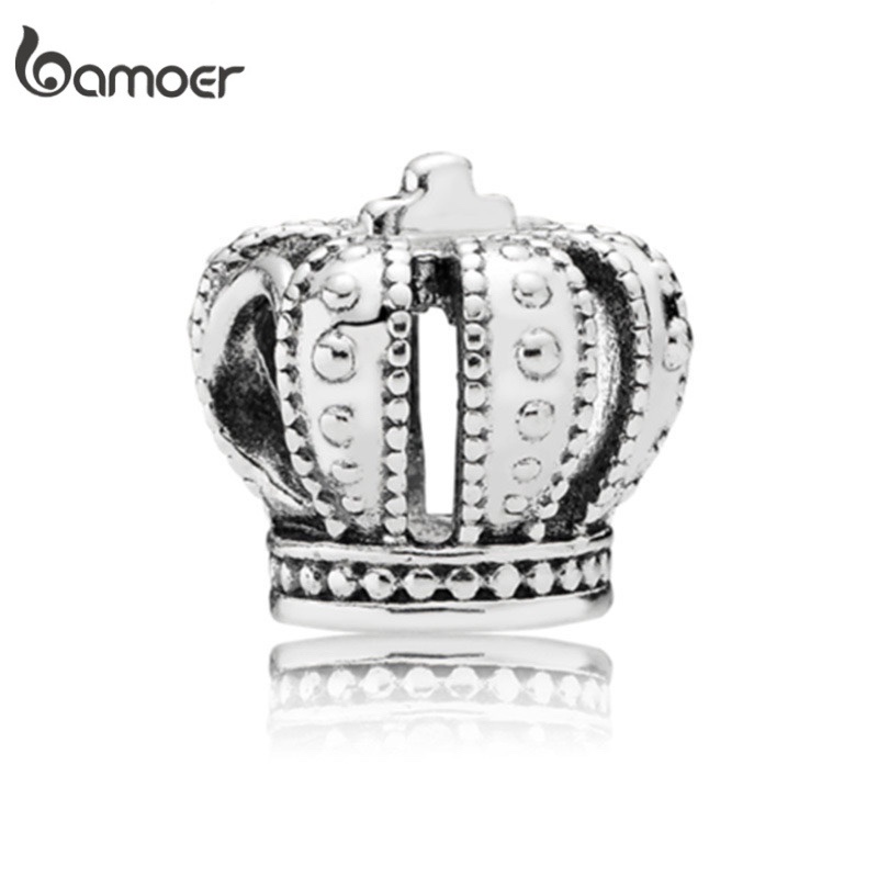 Bamoer Forma-Crown Pingente Fit Charm Bracelets Jóias Acessórios De Moda YF130