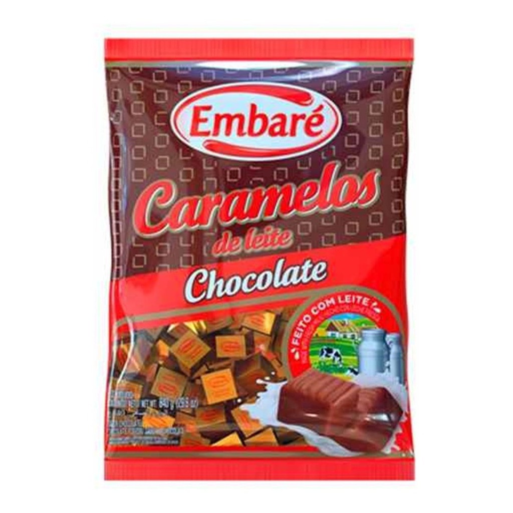 Bala Caramelos Chocolate 660gr - Embaré em Oferta na Shopee