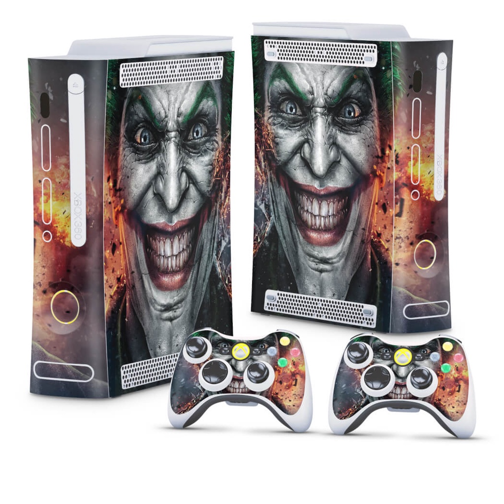 Skin Xbox 360 Fat Arcade Adesivo - Coringa Joker #B