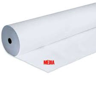 ENTRETELA DE TECIDO TERMOCOLANTE BRANCA MEDIA MACIA (128g/m²) COM 1,50 LARG X 1,00M