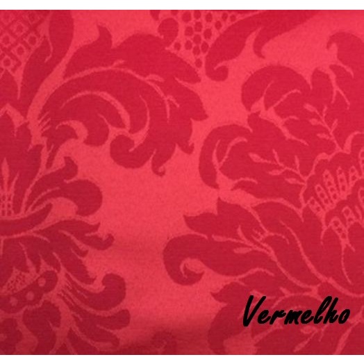Tecido Jacquard Jacar Vermelho 2,50m Comp x 2,80m Larg
