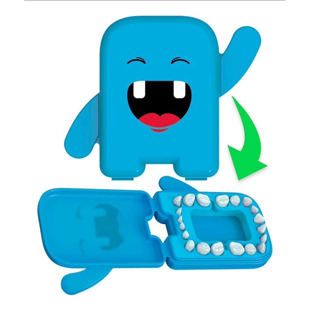 Álbum de Dente Infantil Azul - Porta Dentinho - Porta Dente de Leite - Estojo de Dente Azul