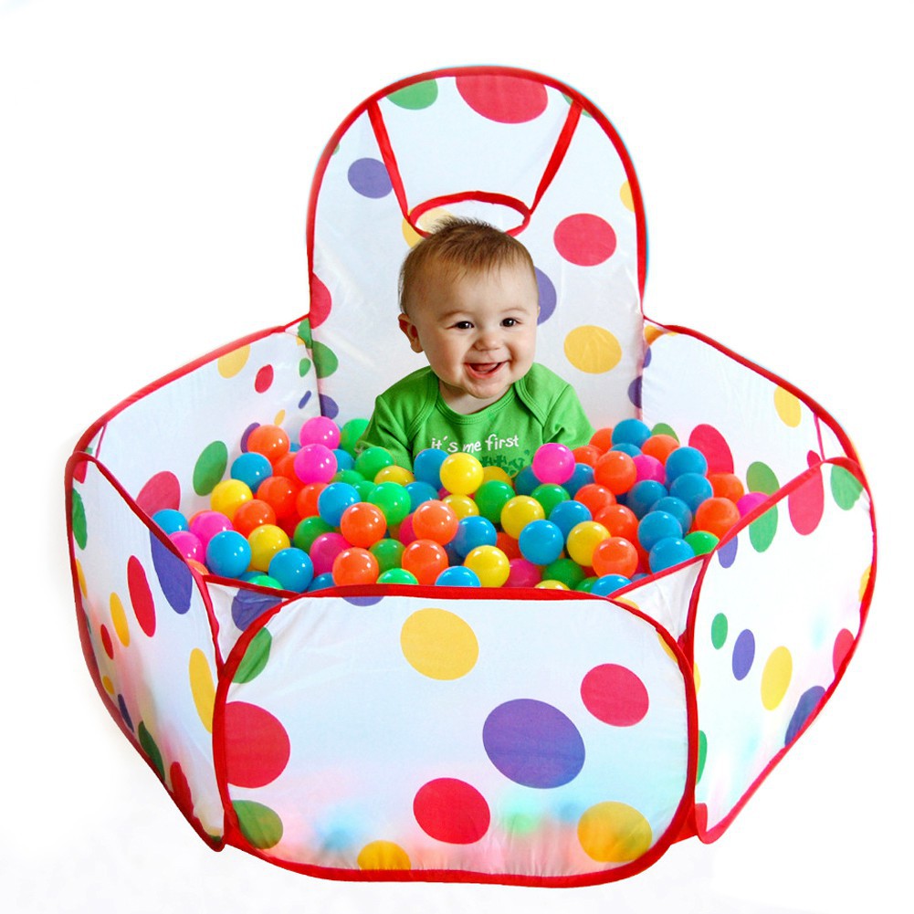 Piscina De Bolinhas Para Bebe Mar De Bolinhas Com Cesto Para Brincar Brinquedo Infantil Bebe Shopee Brasil