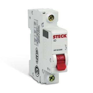 Disjuntor Mini Din Unipolar 10A Curva B 3Ka 230/400V Steck em Oferta na Shopee
