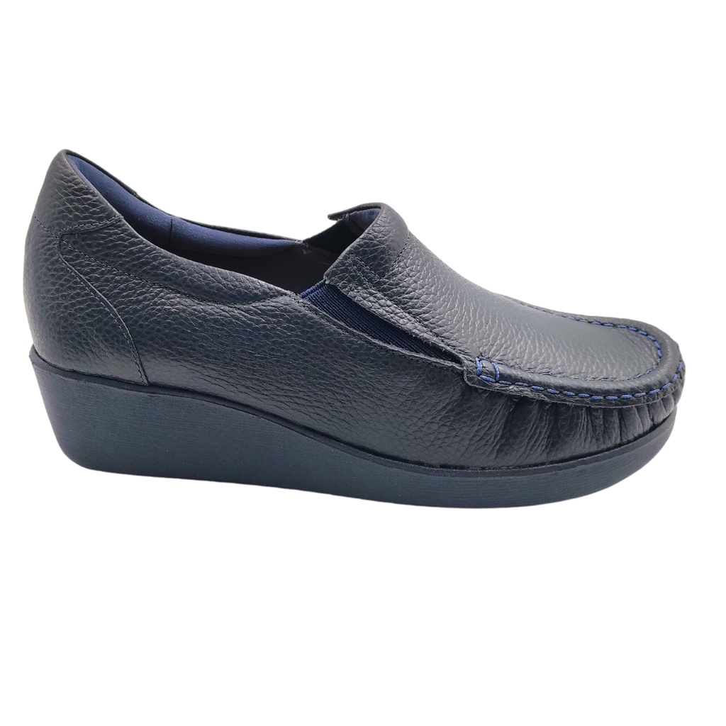 Sapato Tradicional FEMININO Usaflex 5743PL Couro Ortopedico ENFERMAGEM ...