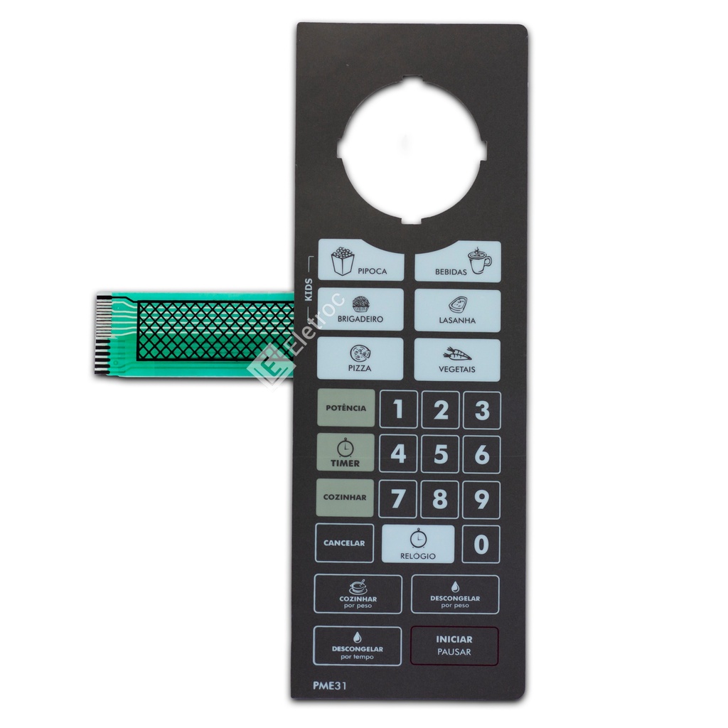 Memblana Teclado Compatível Microondas Philco pme31