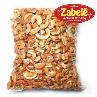 Castanha de Caju em Bandas 1kg - Reduz a Tensão Muscular- Zabelê Naturais.
