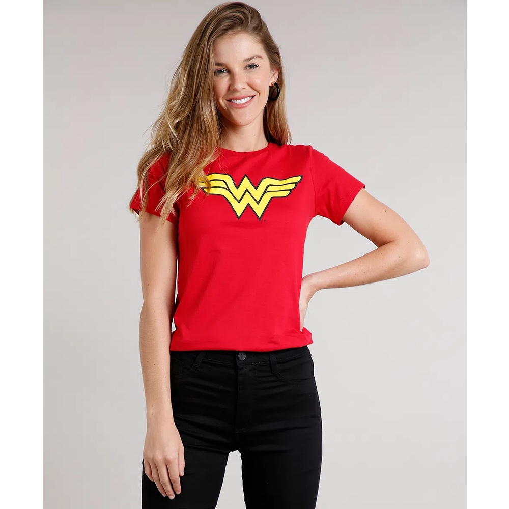Camiseta Blusinha Mulher Maravilha Marvel Envio Imediato Promoção