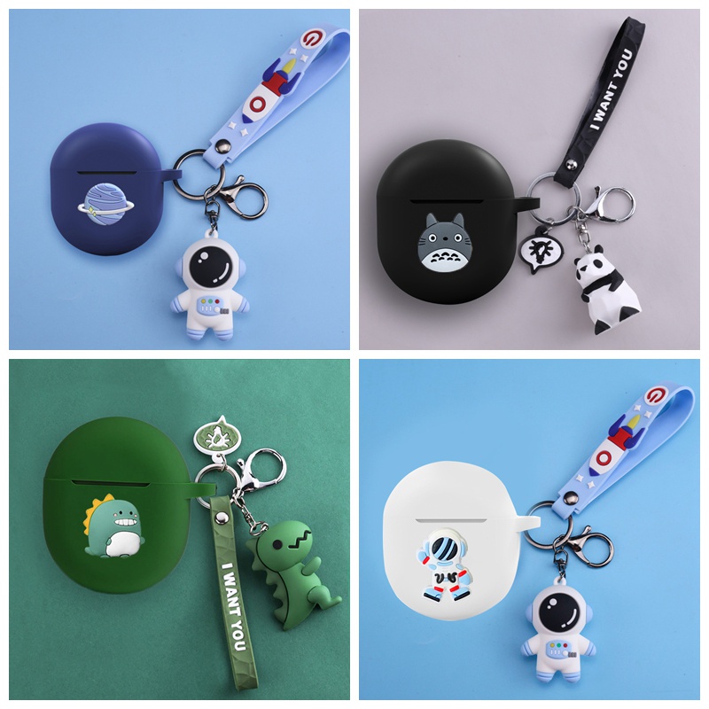 Capa De Silicone Para Fone De Ouvido Dinossauro/Panda QCY T18 MeloBuds