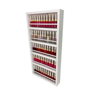 Expositor De Esmaltes C/barra C/fundo 30x60X6 BRANCO
