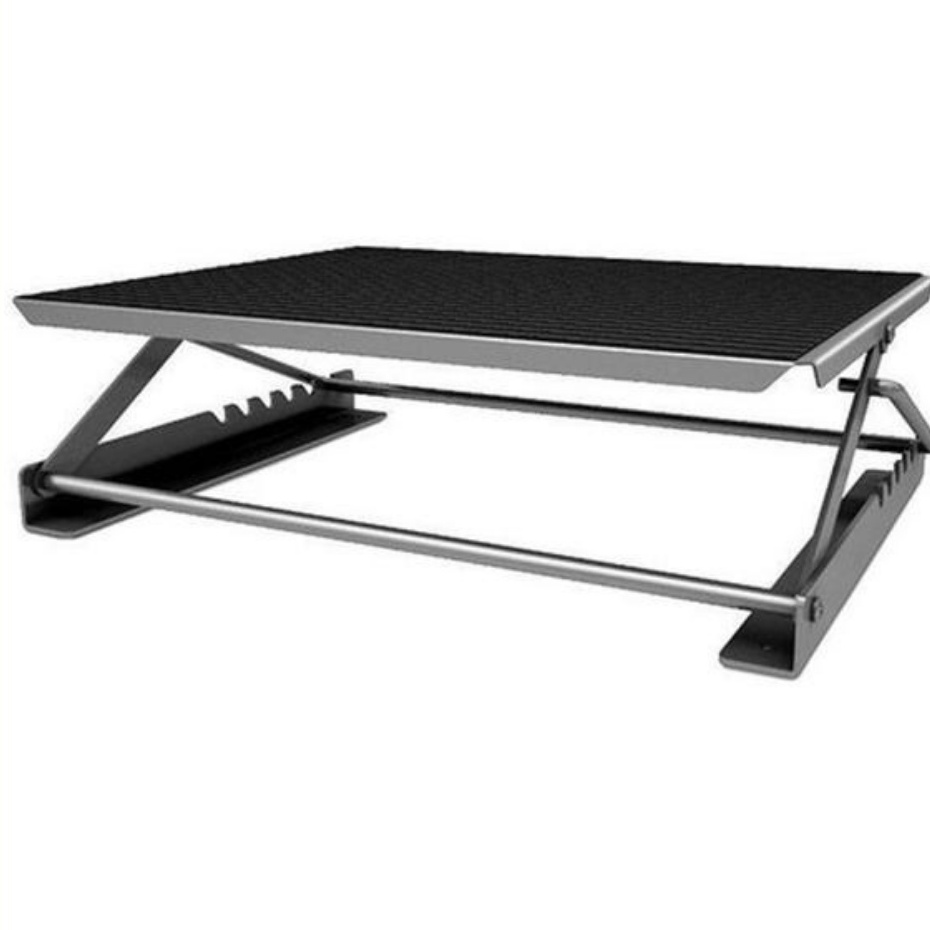 Apoio Para os Pés Ajustável Emborrachado Home Office 6 Regulagens Ergonômico NR17