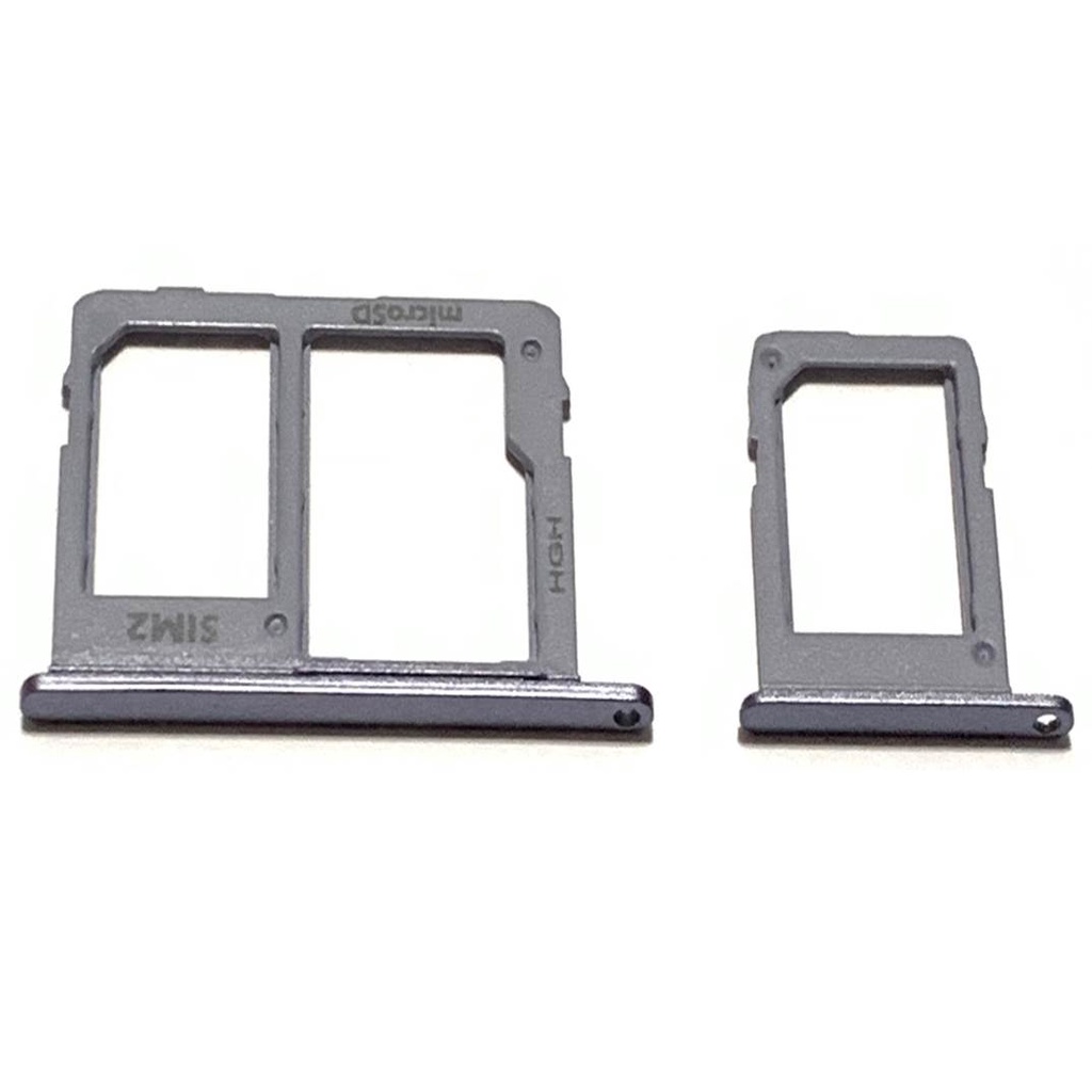 Gaveta Bandeja De Chip Dual Chip Para Galaxy J8 J810 / J6 J600 Prata