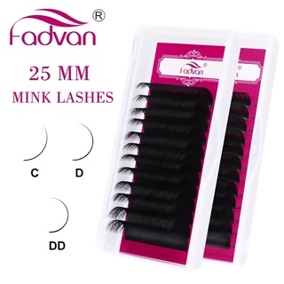 Fadvan Long Lash 20mm Extensão De Cílios Atacado Falso Vison Clássico Individual Suprimentos 20-25mm Super Sof