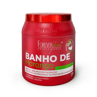 Máscara Banho De Verniz Morango Forever Liss 1 Kg