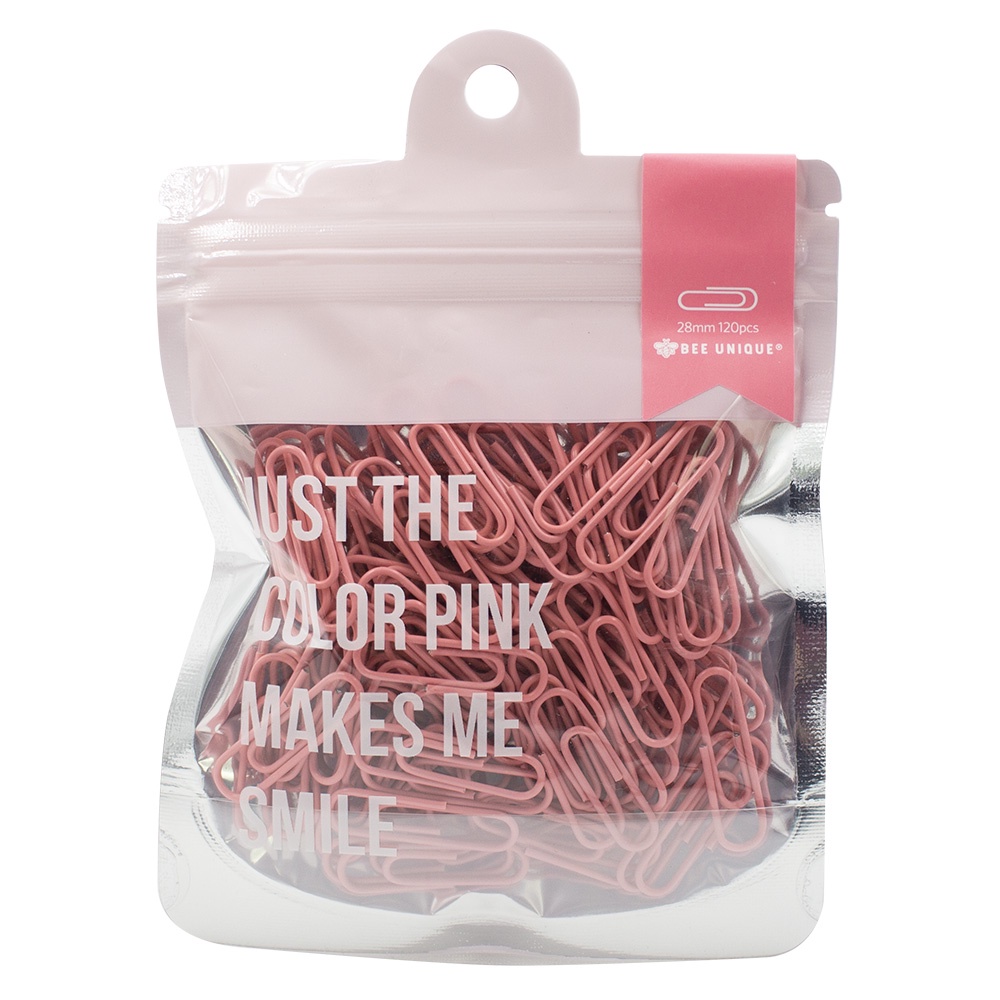 Clips de papel rosa pct com 120 un Shopee Brasil