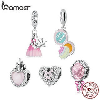 Bamoer 925 Silver Charms Fairy Princess Series Acessórios Para Pulseiras E Colares SCC22037
