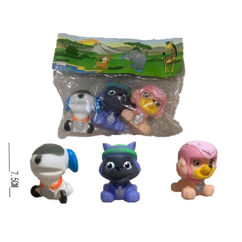 kit patrulha canina com 3 vinil aperta