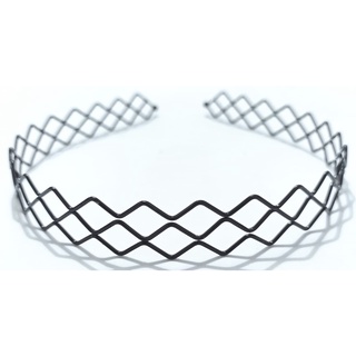 1 Tiara De Ferro 38cm 3 Linhas Ondas Arco Diadema Masculina Feminina Metal Arquinho
