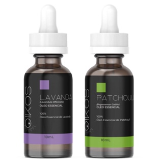 Kit 2 Óleos Essenciais Lavanda e Patchouli Puro Essência Difusor Aromatizador em Oferta na Shopee