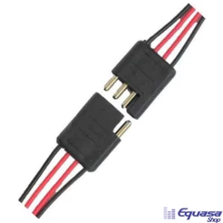 Conector 4 vias com fio 1,5 mm chicote plug caixa de som trio Chicote Encaixe Rápido Som Technoise