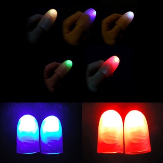 Yengood 2Pcs Festa Mágico Ilumina Os Dedos De Polegar Brilham Parecem Luz Fecham Bem
