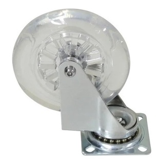 1un Rodizio Roda 100mm Rodinha Silicone Gel Móveis Sem Freio em Oferta na Shopee