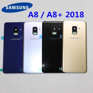 SAMSUNG Galaxy A8 A530 A530F A8 plus A730 Tampa Traseira De Vidro Para Bateria Da Porta A8 2018 Traseiro