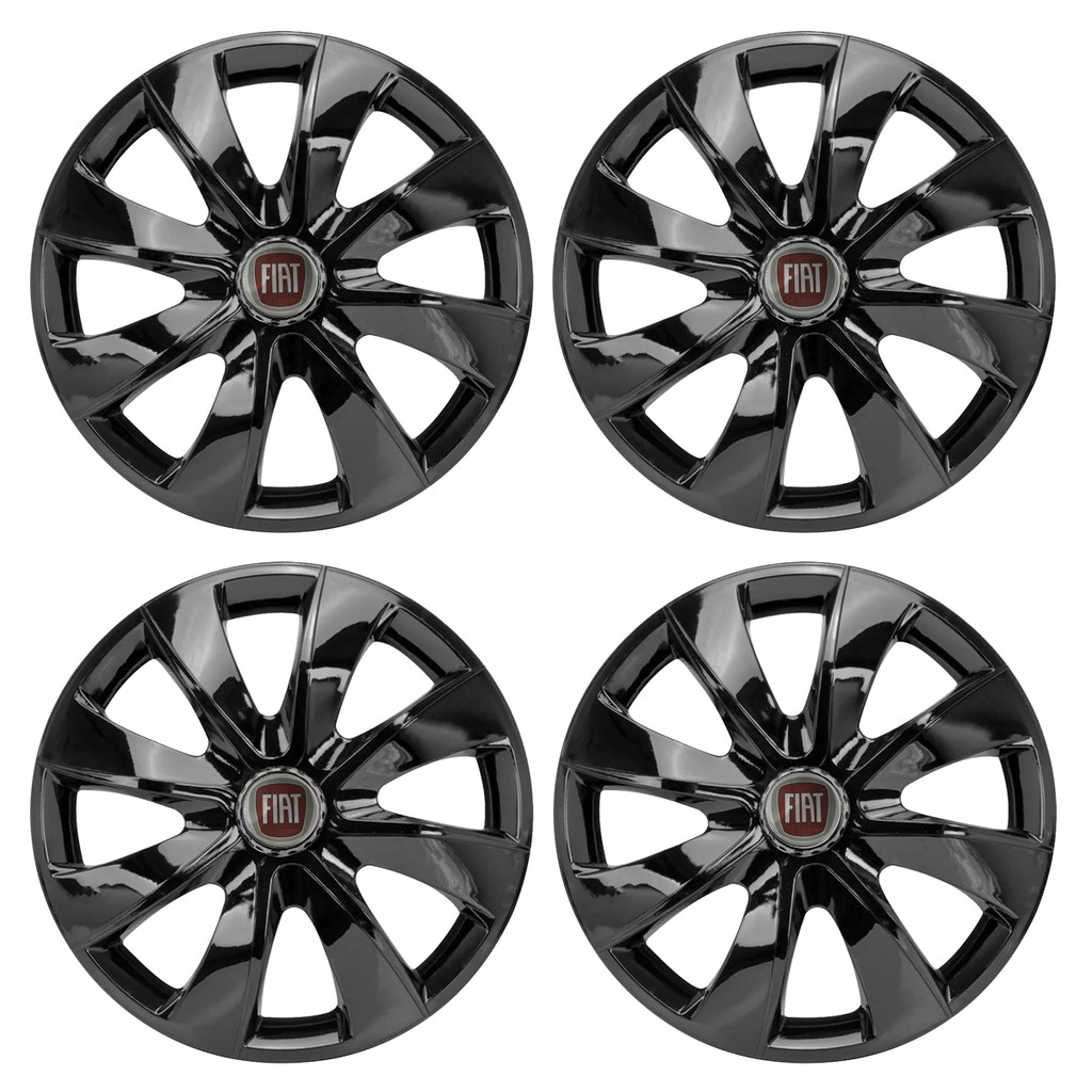 Jogo Calota Aro 14 Fiat Palio Fire Attractive Uno Way Vivace Siena Fiorino Strada Punto Doblô Linea