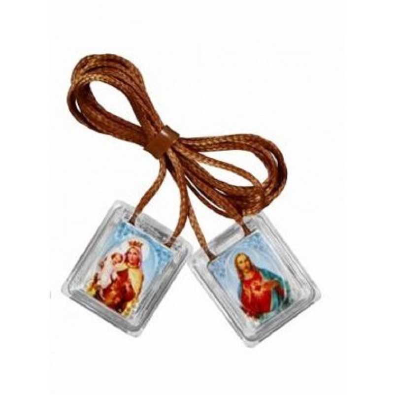 Escapulário Nossa Senhora do Carmo de Acrílico em Oferta na Shopee
