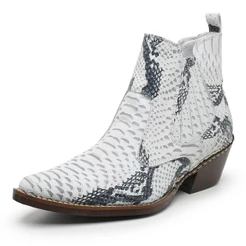 Bota Country Masculina Texana Bico Fino Couro Legitimo Botin