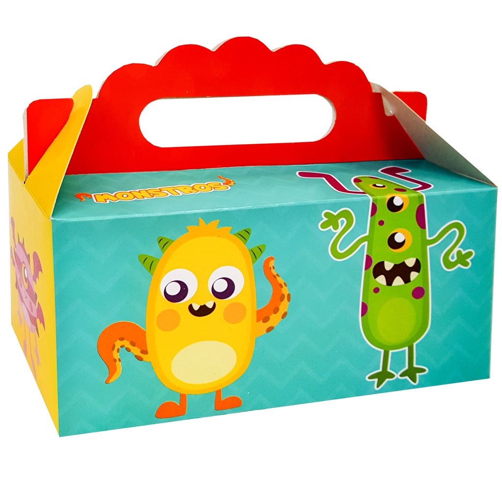 5 Caixa maleta doces festas infantil TEMA MONSTROS 83.8 - Stationery