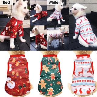 Roupa de Natal de algodão para cães gato