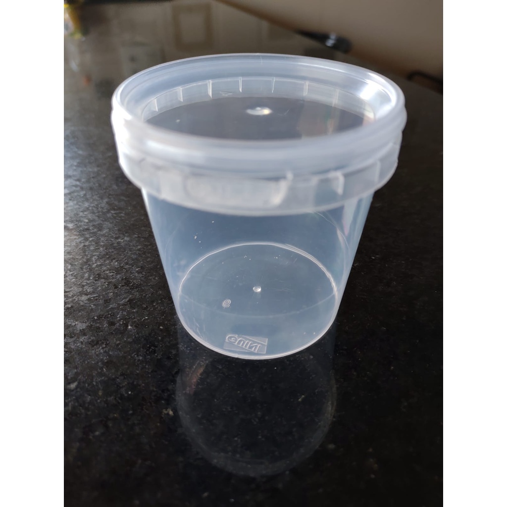 50 un Pote Plástico Premium Redondo 220 ml com Tampa Lacre Bolo no Pote — imagem 2 de 2