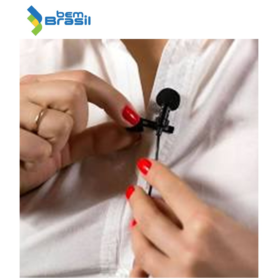 Mini Microfone De Lapela Profissional para Celular Android ou IOS I