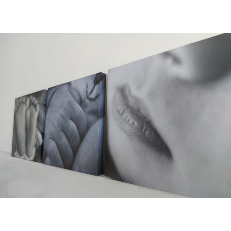 Quadro 20x20 - Borda Infinita  Personalizado - Decoração - Newborn - Foto
