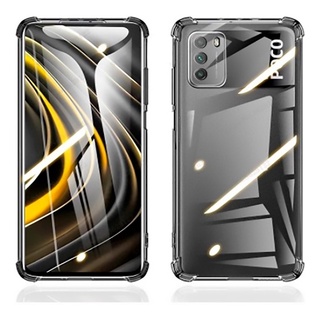 Capa Anti Impacto Poco M3 Capinha Pocophone M3 Transparente De Silicone + Protetora