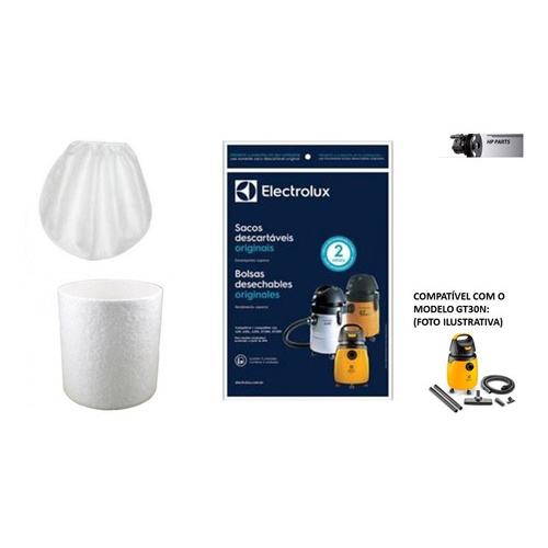 Filtro Electrolux Gt30n Barato Original Saco Pano Gt3000 Gt