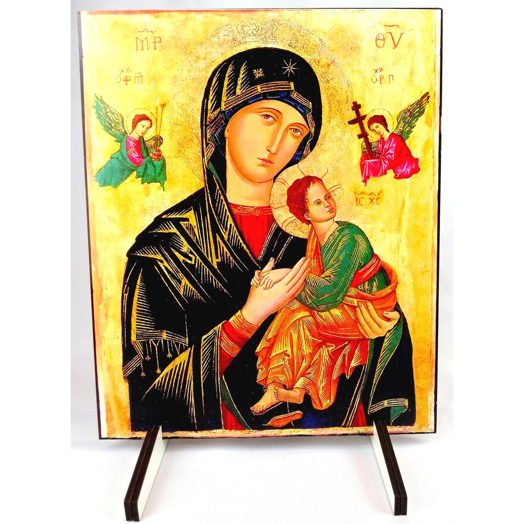 Placa Decorativa Nossa Senhora Do Perpetuo Socorro Icone Mdf