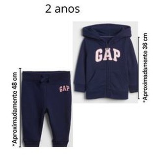 Conjunto Casaco Calca Moletom Gap Bebe Infantil Original 2 Anos Shopee Brasil