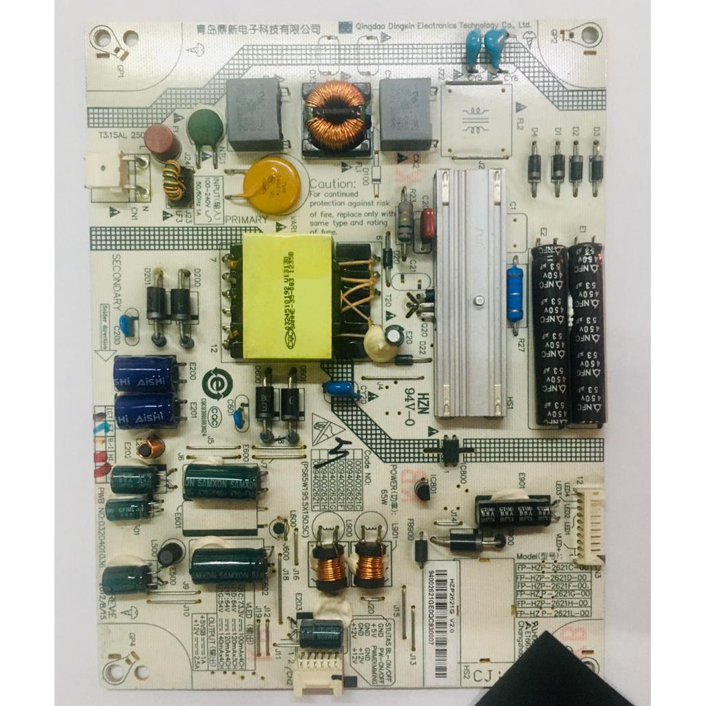 Placa Fonte H-buster Hzp2621g  V2.0  Hbtv-32L07   D90