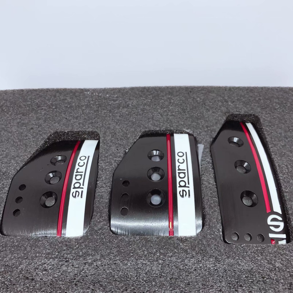 Juego de Pedales Sparco Settanta negro mate. - Totcar
