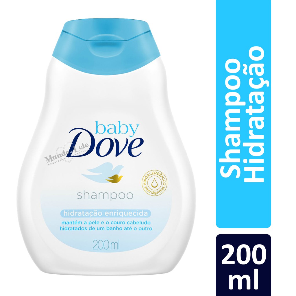 Shampoo Baby Dove Hidratação Cabelos Enriquecida 200ml - Mom & Baby